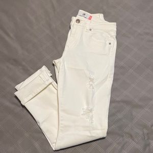 Cabi High Slim Distressed Jeans